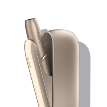 A golden IQOS 3 DUO.